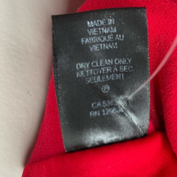 Tahari Arthur and Levine  ASL Knee Length Pencil Skirt Red  Size 6 - Picture 6 of 11